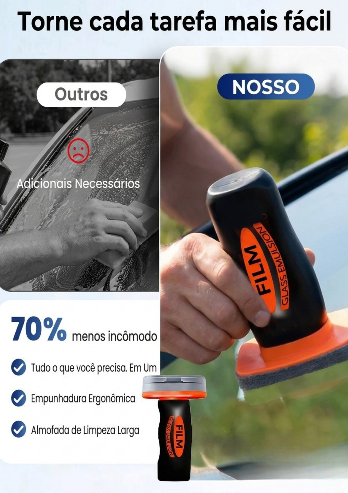 Removedor de Oleosidade para Vidros
